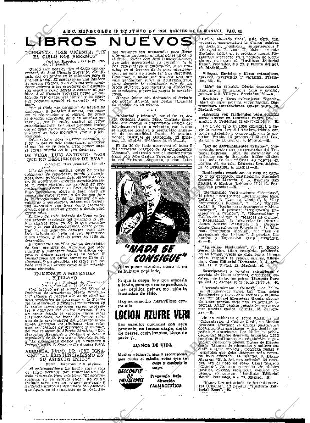 ABC MADRID 20-06-1956 página 57