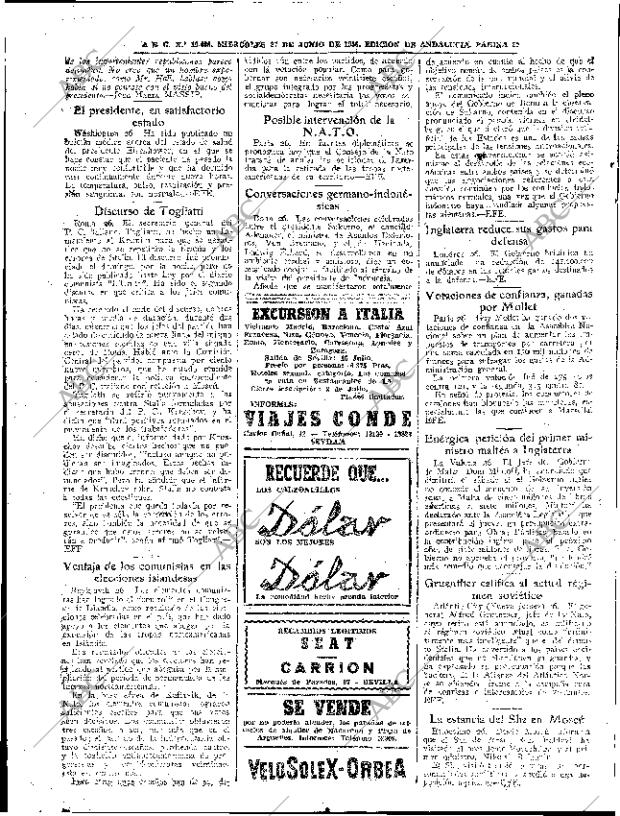 ABC SEVILLA 27-06-1956 página 20