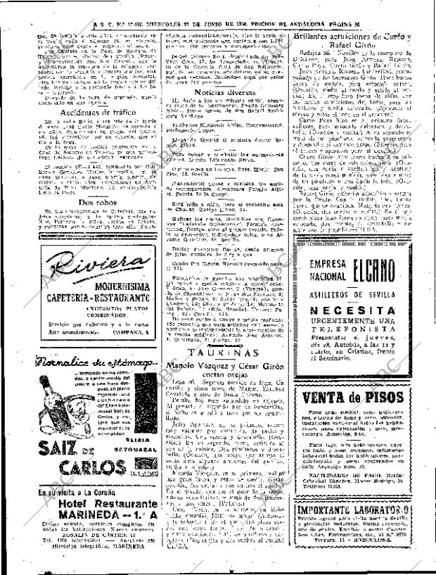 ABC SEVILLA 27-06-1956 página 26