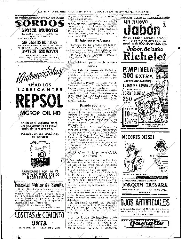 ABC SEVILLA 27-06-1956 página 30