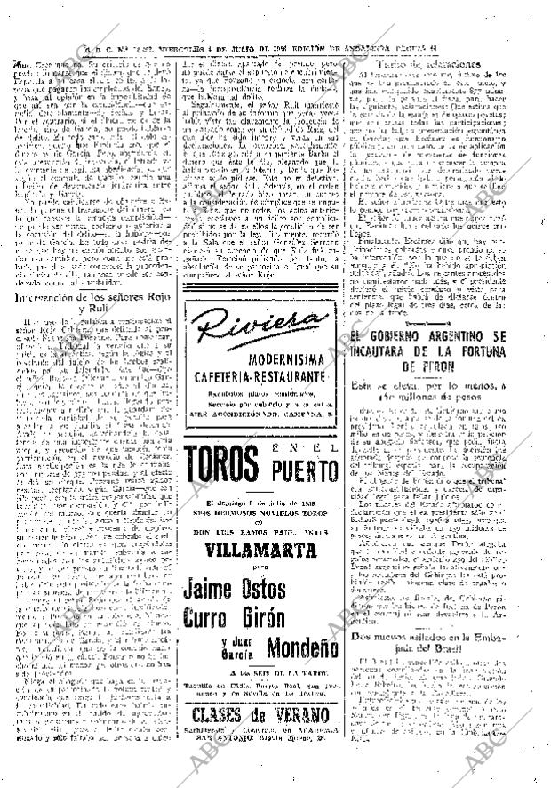 ABC SEVILLA 04-07-1956 página 14