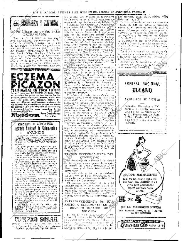 ABC SEVILLA 05-07-1956 página 16