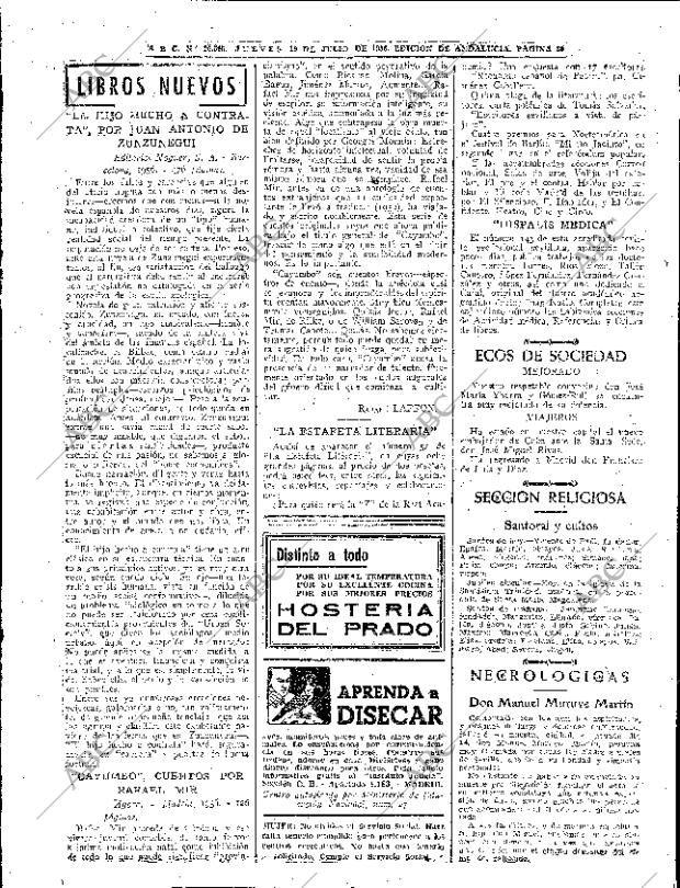 ABC SEVILLA 19-07-1956 página 20