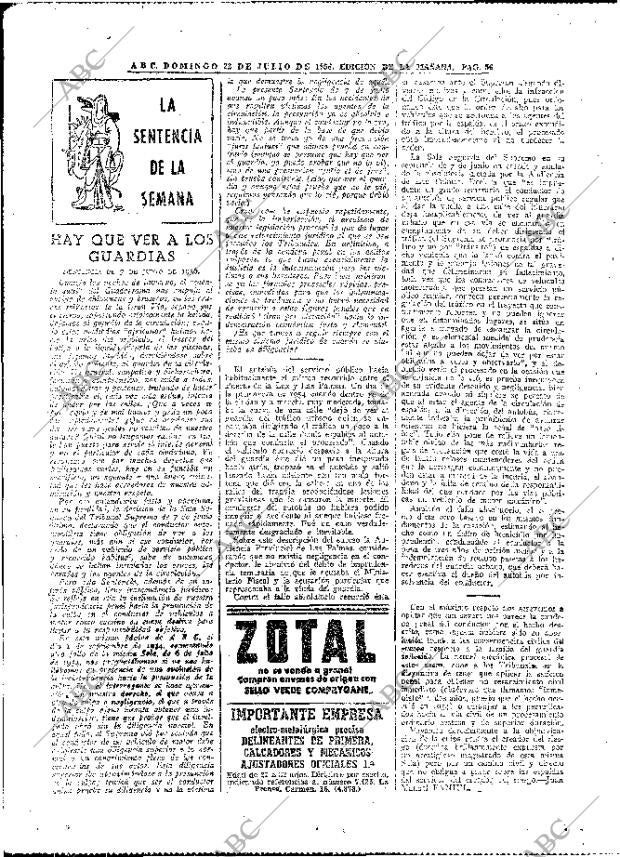 ABC MADRID 22-07-1956 página 40