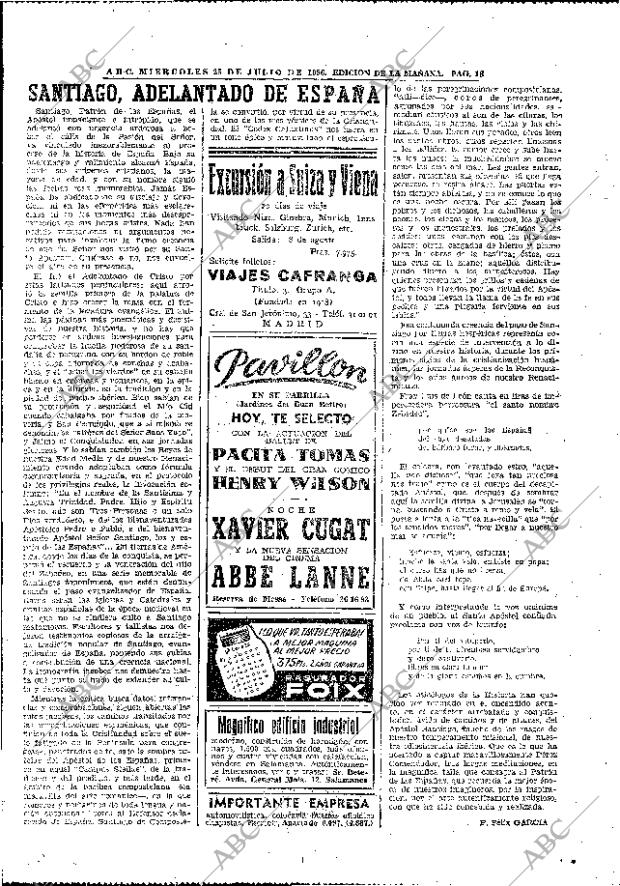 ABC MADRID 25-07-1956 página 18