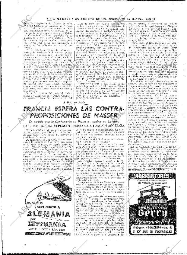 ABC MADRID 07-08-1956 página 20