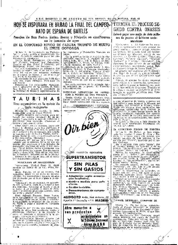 ABC MADRID 12-08-1956 página 67