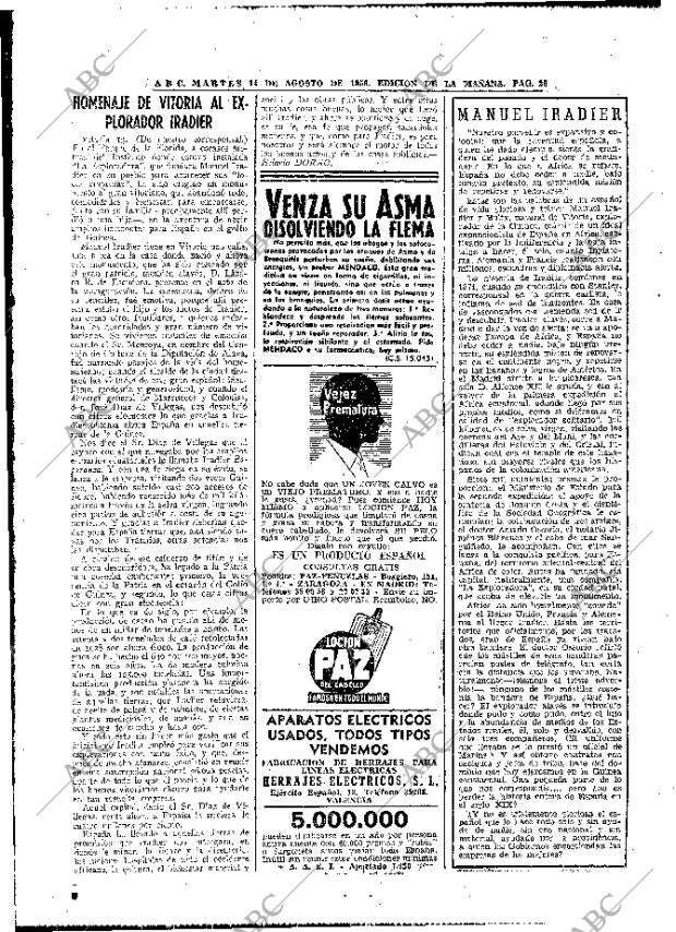 ABC MADRID 14-08-1956 página 26