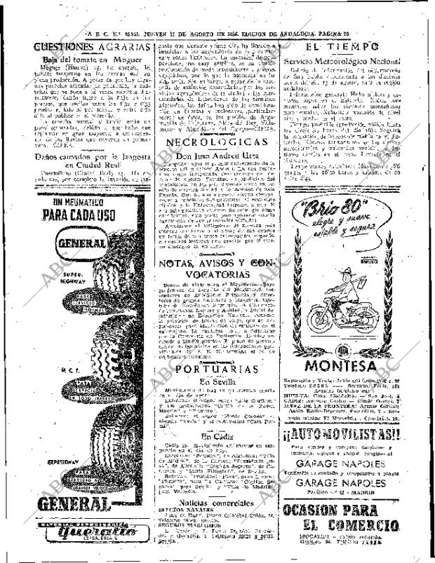 ABC SEVILLA 16-08-1956 página 20