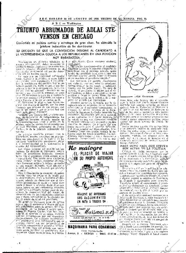 ABC MADRID 18-08-1956 página 21