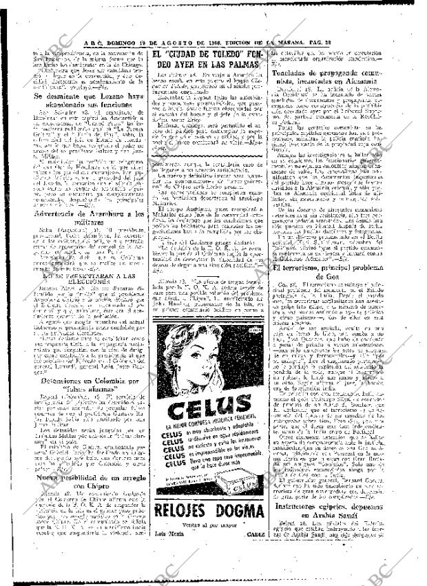 ABC MADRID 19-08-1956 página 52