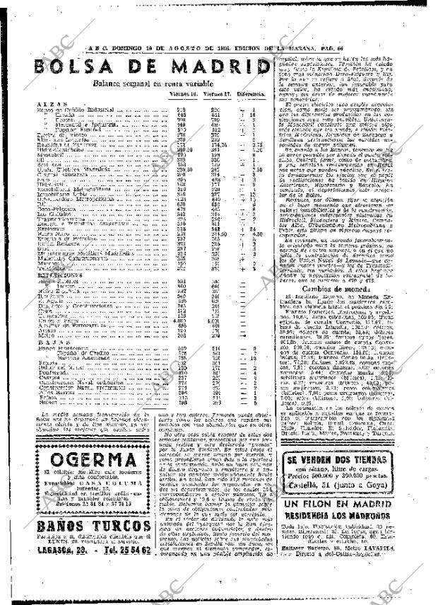 ABC MADRID 19-08-1956 página 66