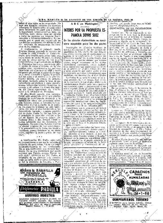 ABC MADRID 21-08-1956 página 16