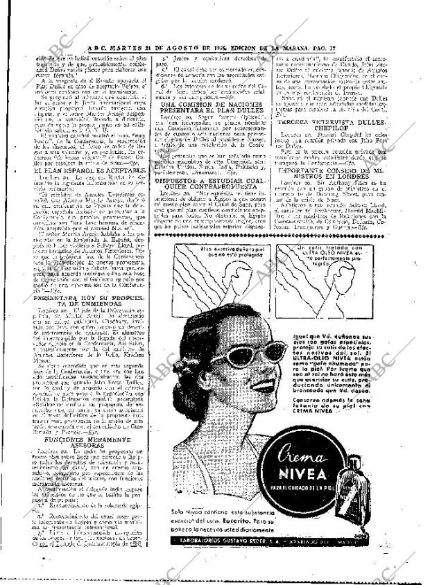 ABC MADRID 21-08-1956 página 17