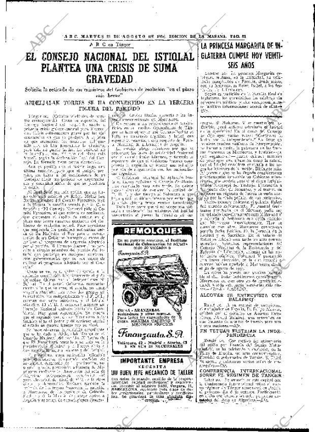 ABC MADRID 21-08-1956 página 21