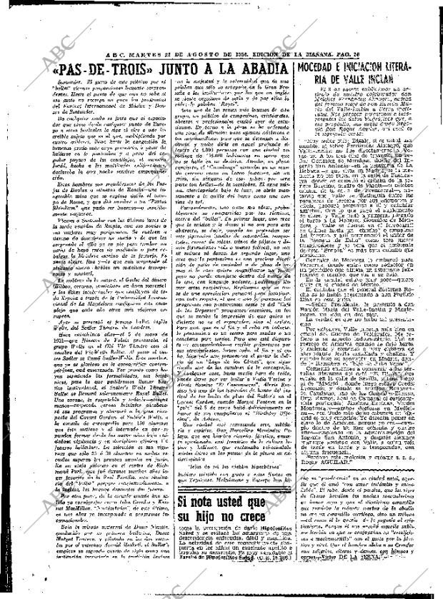 ABC MADRID 21-08-1956 página 26