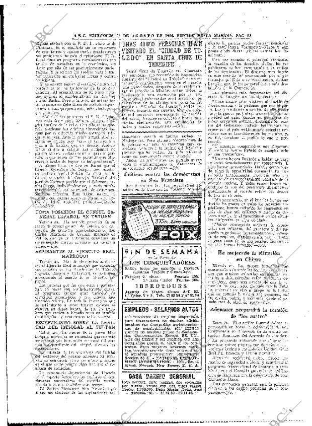 ABC MADRID 22-08-1956 página 22