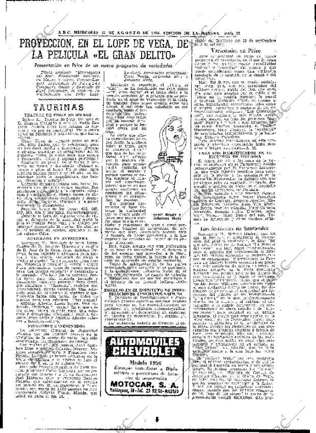 ABC MADRID 22-08-1956 página 33
