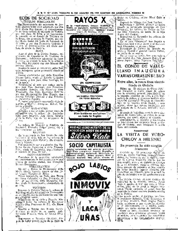 ABC SEVILLA 24-08-1956 página 14