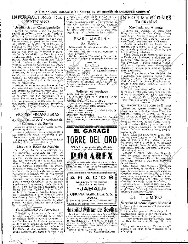 ABC SEVILLA 24-08-1956 página 20