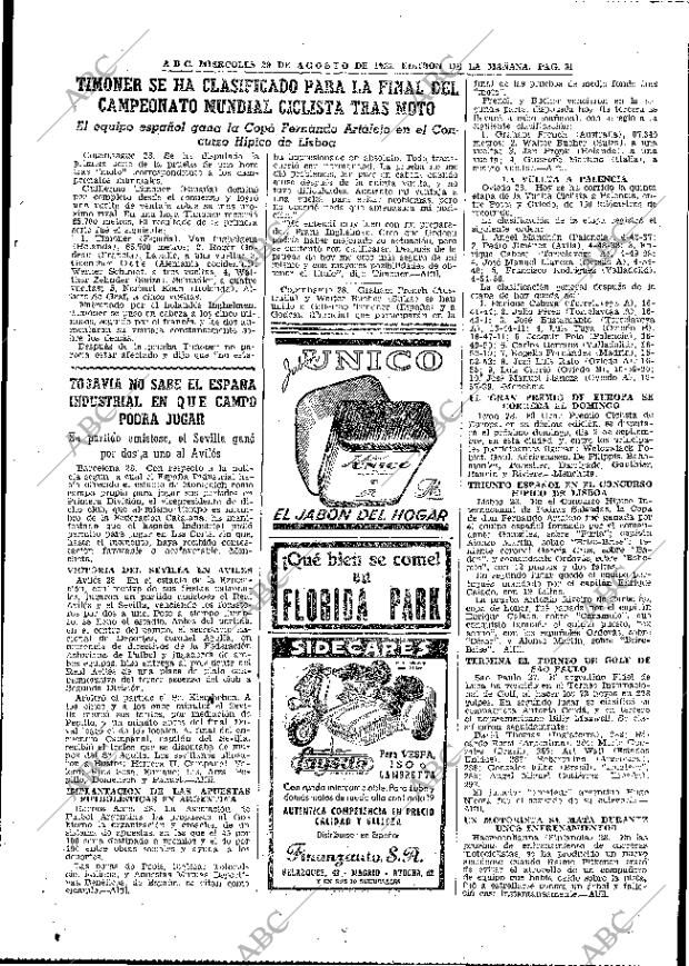 ABC MADRID 29-08-1956 página 31