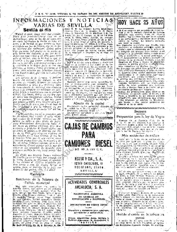 ABC SEVILLA 31-08-1956 página 19