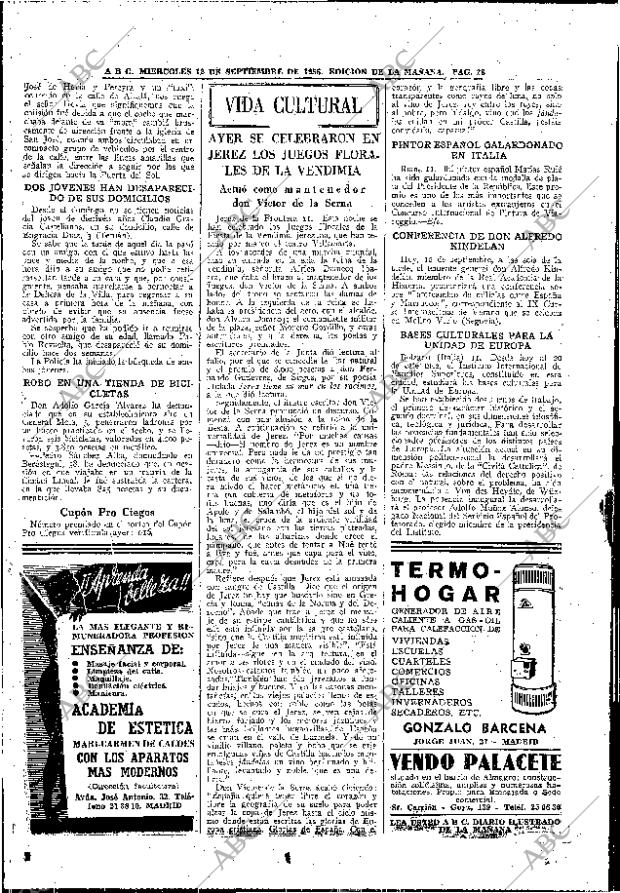 ABC MADRID 12-09-1956 página 26