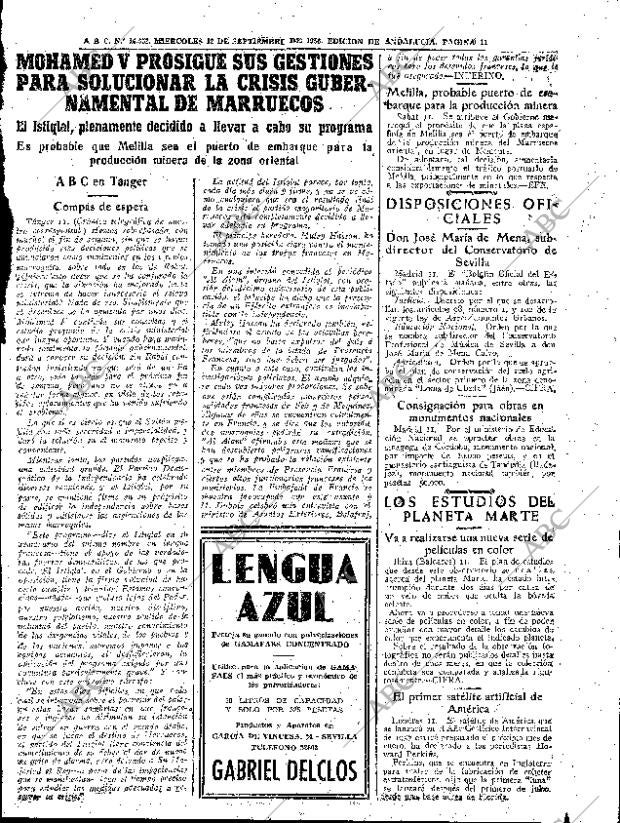 ABC SEVILLA 12-09-1956 página 11