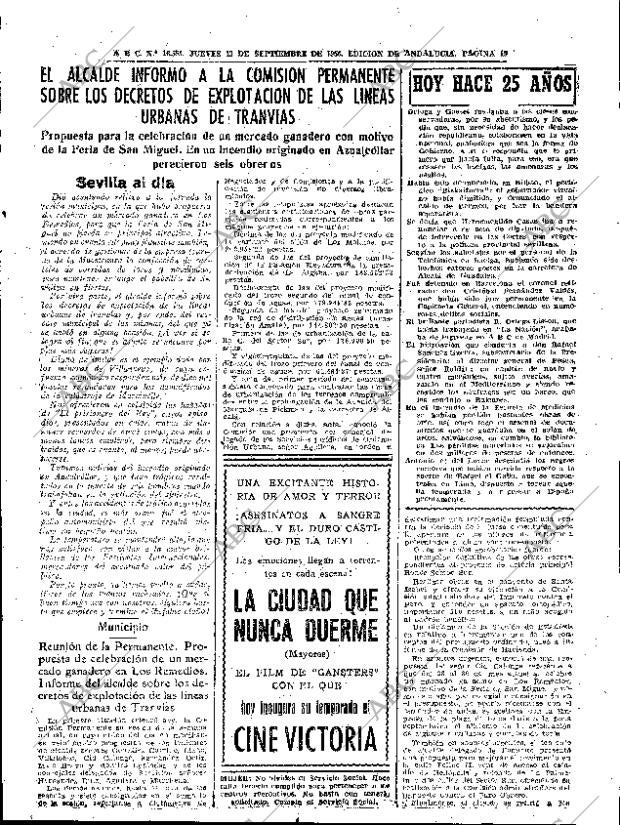ABC SEVILLA 13-09-1956 página 19