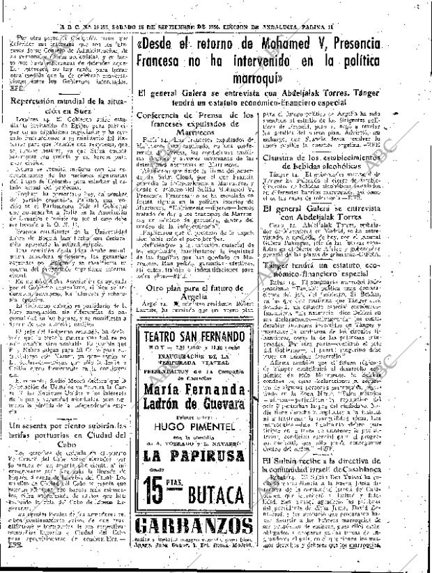 ABC SEVILLA 15-09-1956 página 11