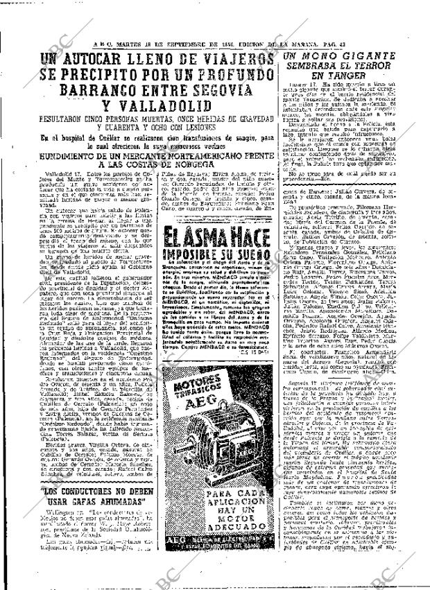 ABC MADRID 18-09-1956 página 43