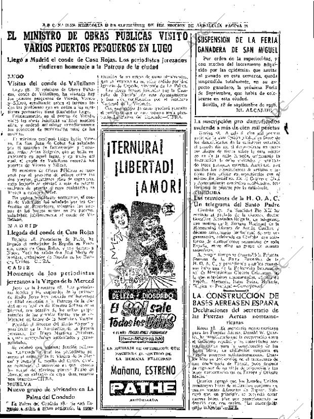 ABC SEVILLA 19-09-1956 página 21