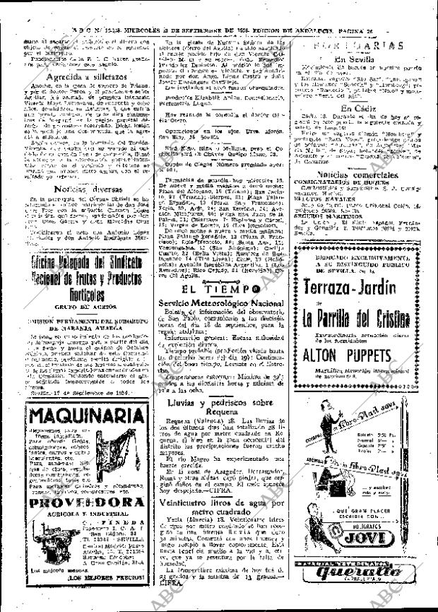 ABC SEVILLA 19-09-1956 página 26