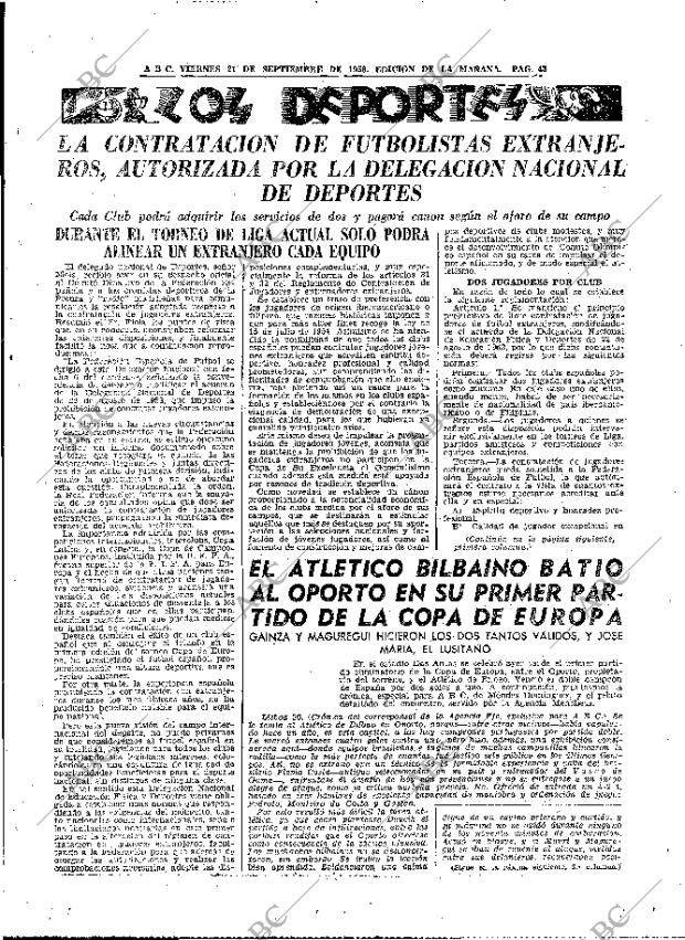 ABC MADRID 21-09-1956 página 43