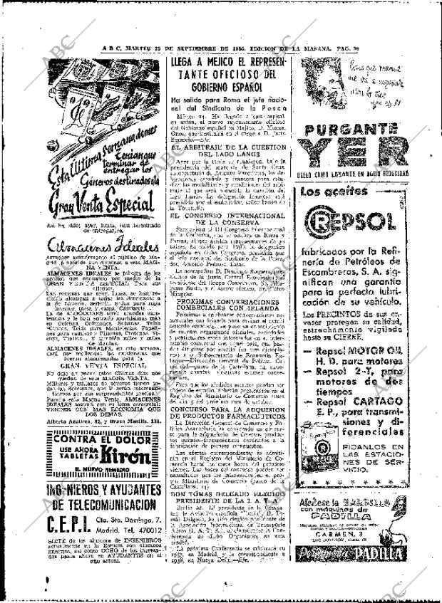 ABC MADRID 25-09-1956 página 22