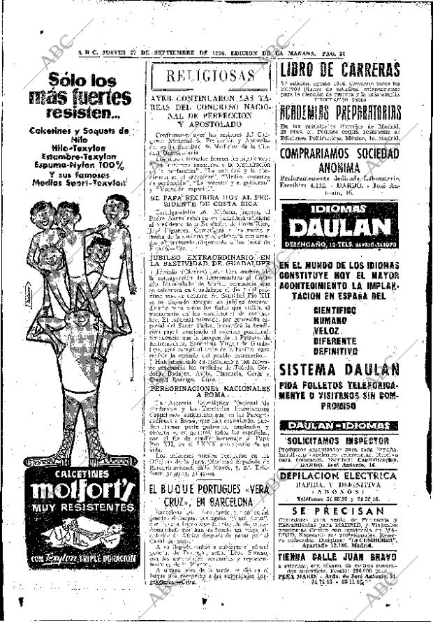 ABC MADRID 27-09-1956 página 26