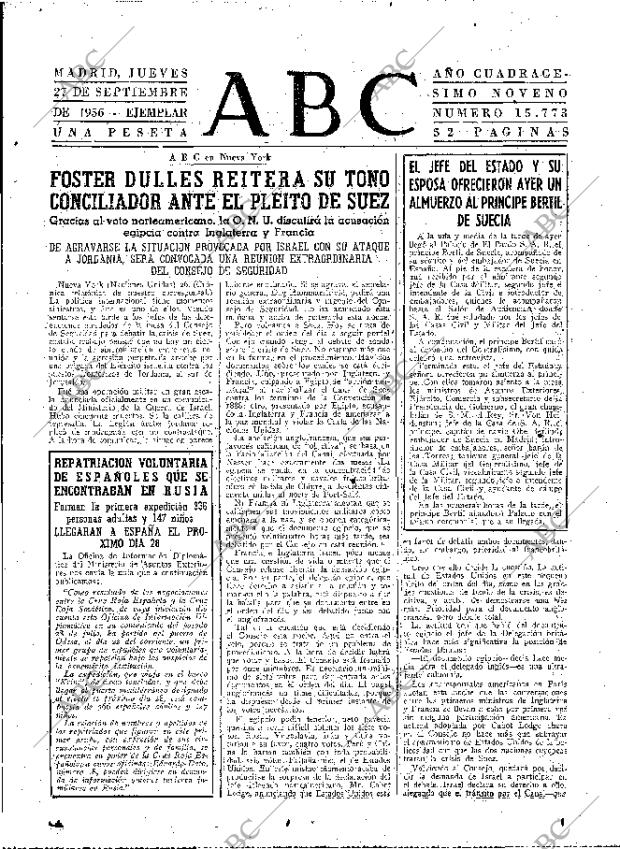 ABC MADRID 27-09-1956 página 9