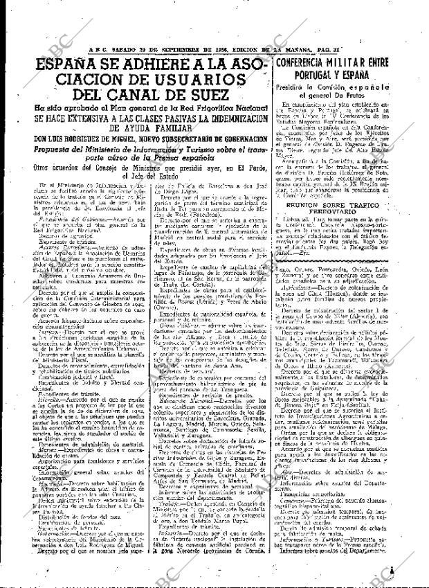 ABC MADRID 29-09-1956 página 25