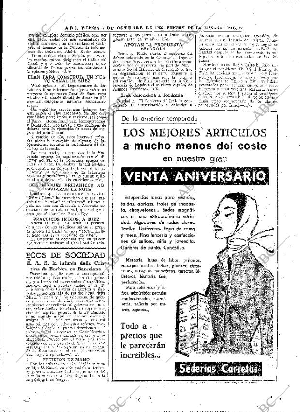 ABC MADRID 05-10-1956 página 27