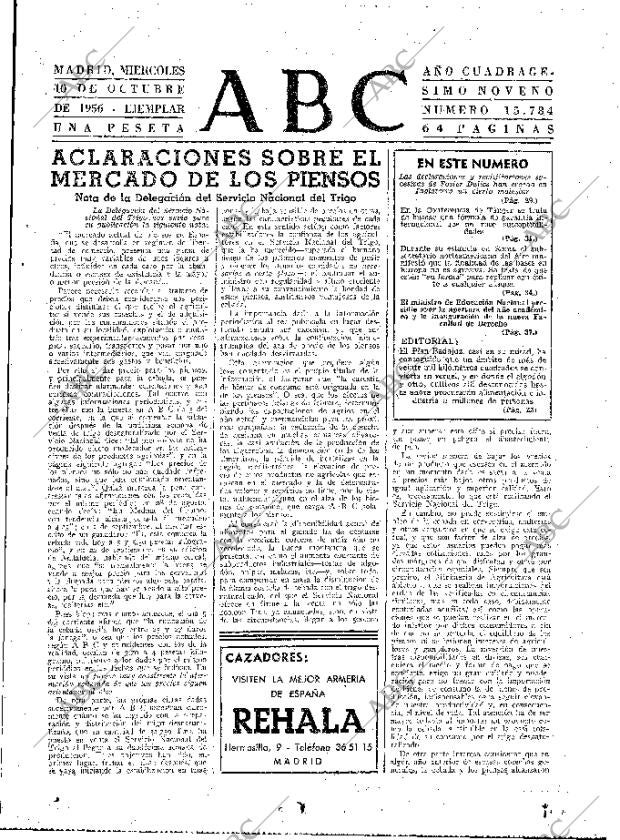 ABC MADRID 10-10-1956 página 23