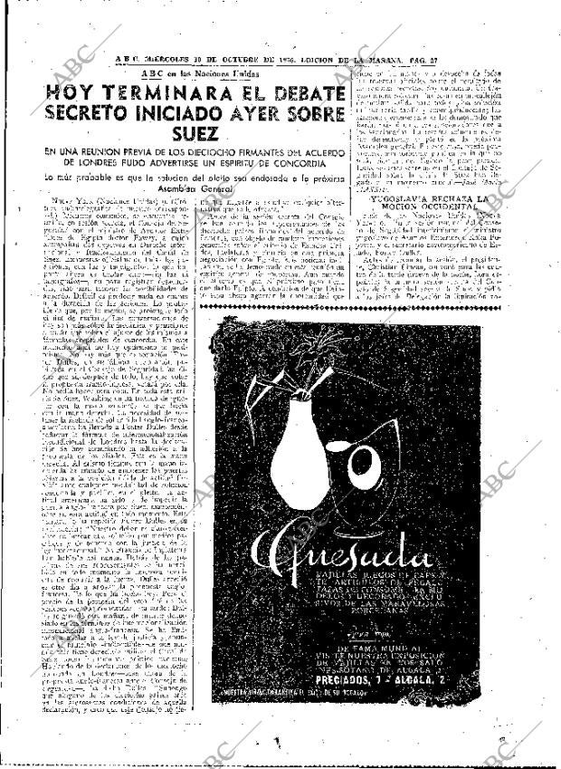 ABC MADRID 10-10-1956 página 27