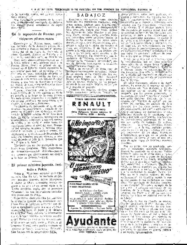 ABC SEVILLA 10-10-1956 página 16