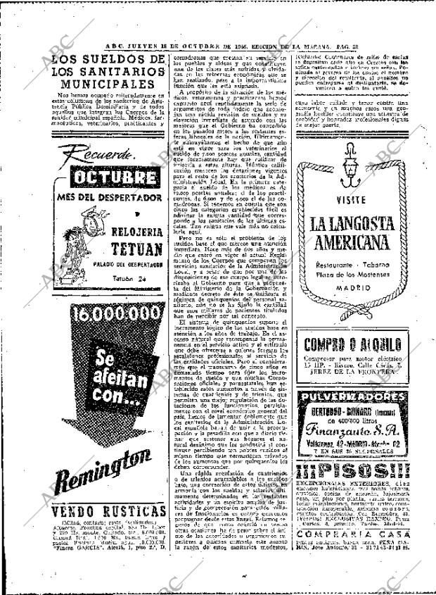 ABC MADRID 18-10-1956 página 22