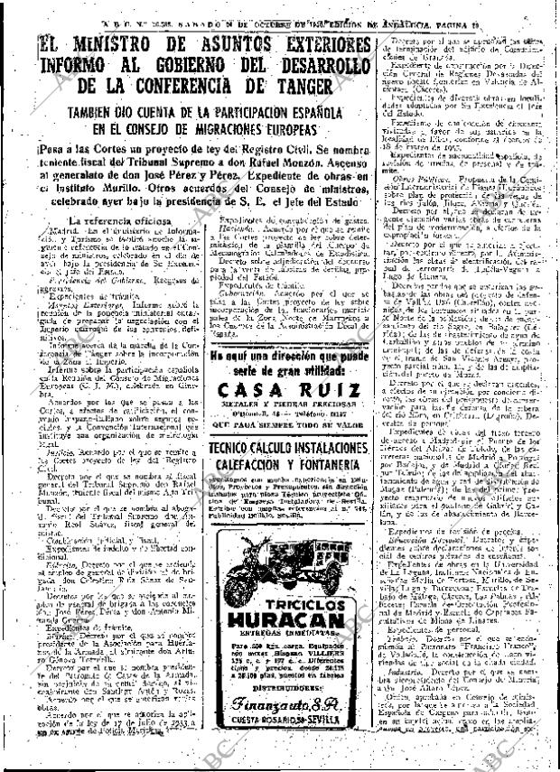ABC SEVILLA 20-10-1956 página 19