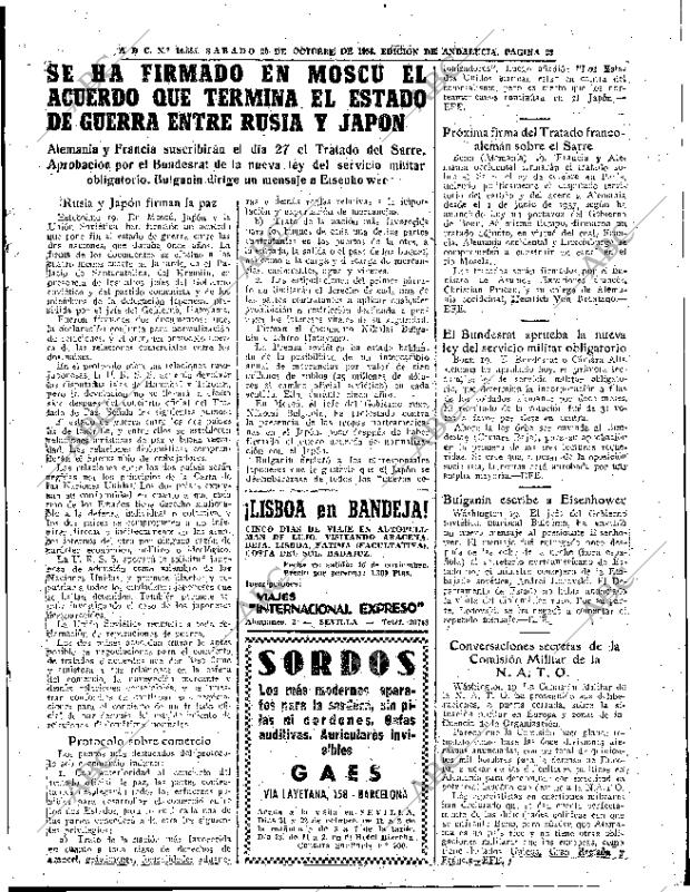 ABC SEVILLA 20-10-1956 página 23