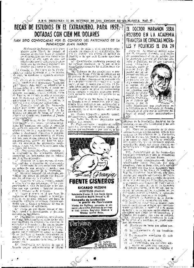 ABC MADRID 24-10-1956 página 45