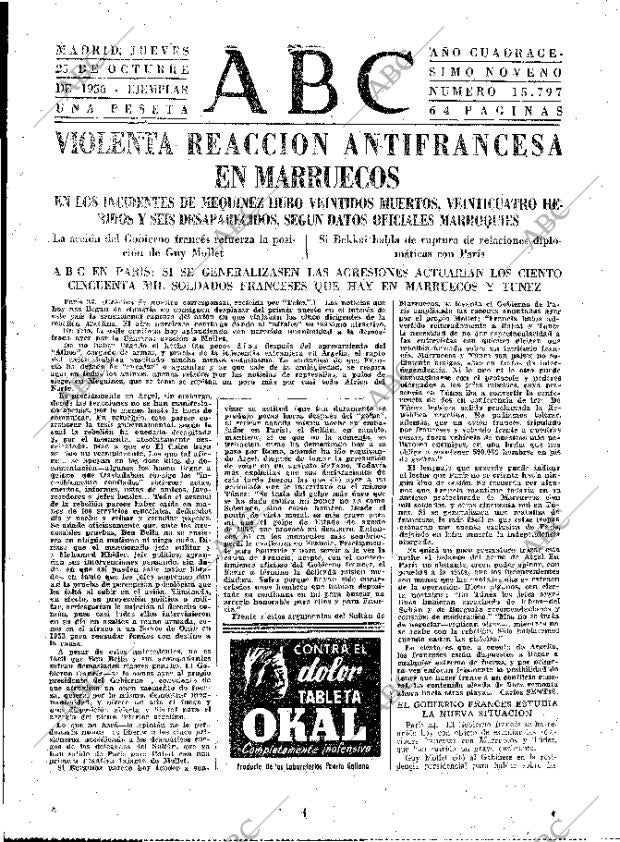 ABC MADRID 25-10-1956 página 21
