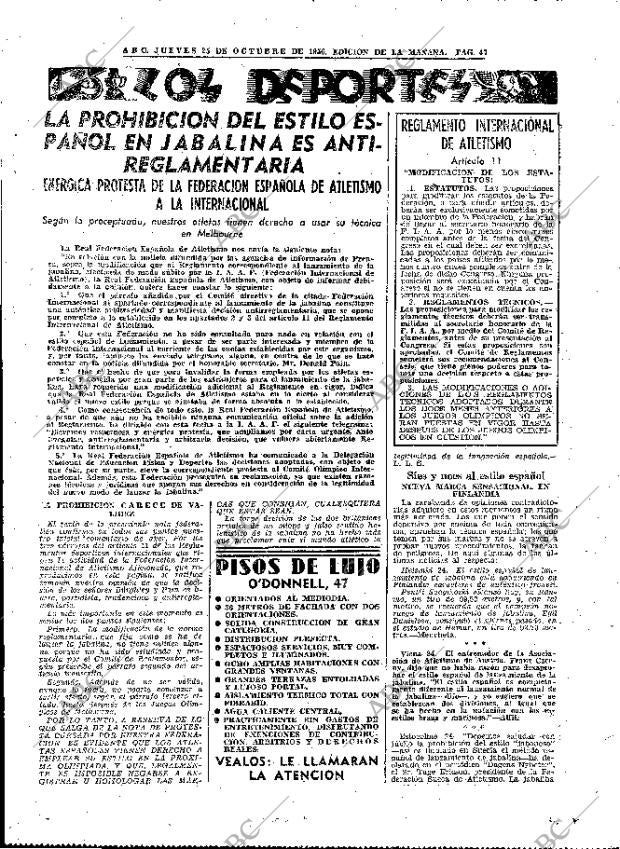 ABC MADRID 25-10-1956 página 45