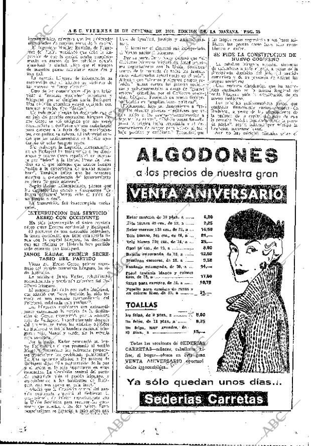 ABC MADRID 26-10-1956 página 25