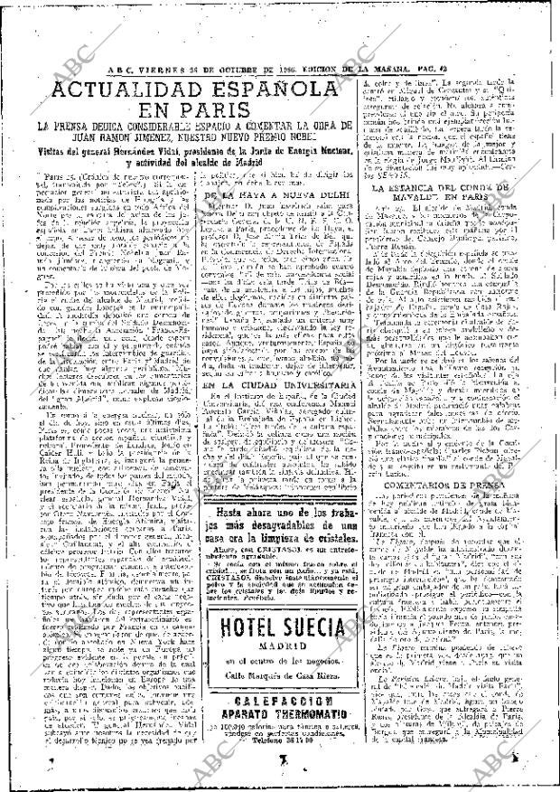 ABC MADRID 26-10-1956 página 42